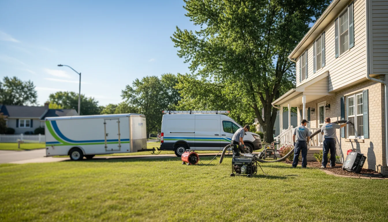 Flooded Basement Restoration And Cleanup With Repair in Olmitz, KS near me
